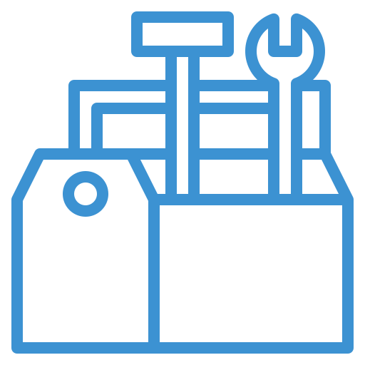 toolbox blue icon
